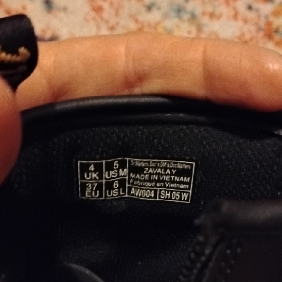 Dr. Martens Black Leather Lace-Up Ankle Boots With Zipper - Picture 6 of 8